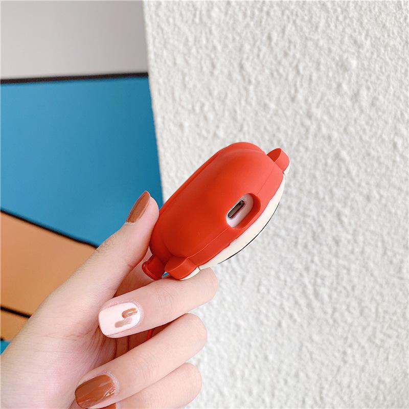 Cartoon Mario Apple AirPods 4 Bluetooth headset case, anti-drop case is suitable for 2/3 generation mushrooms.