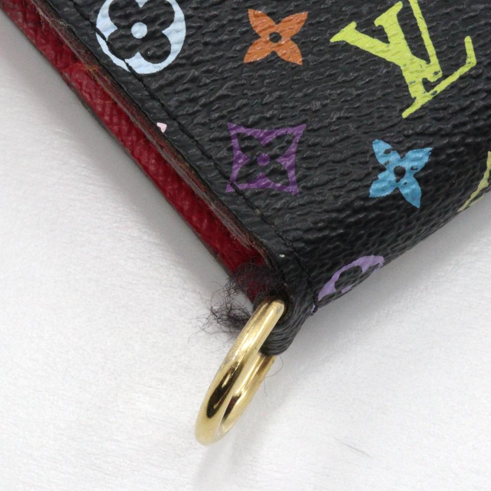 Louis Vuitton Portefeiulle Unsolit Purse M93754 Grenard Black / Pink Monogram Multicolor Women Used