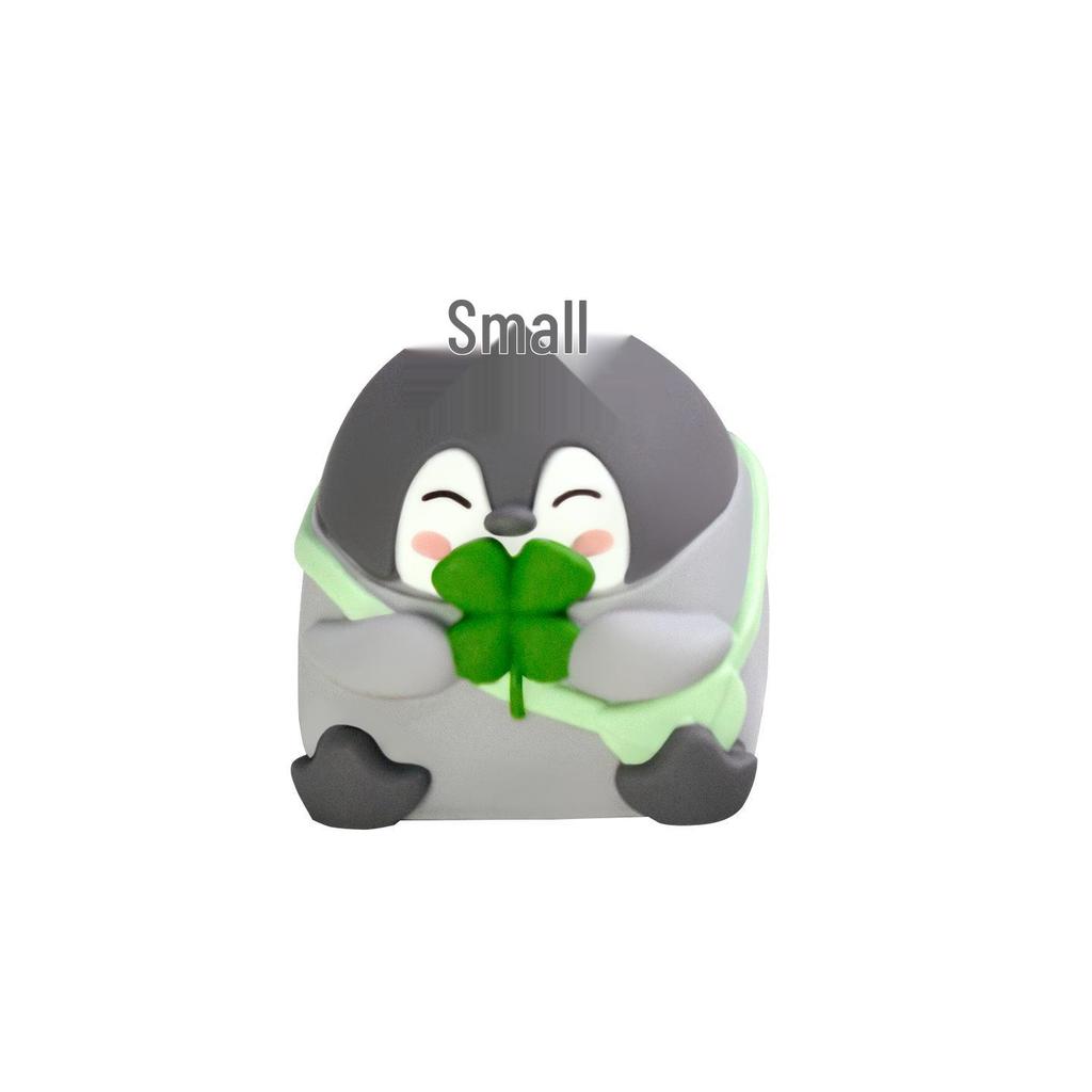 Penguin Positive Energy Keycap: Cute Resin ESC for Mechanical Keyboards