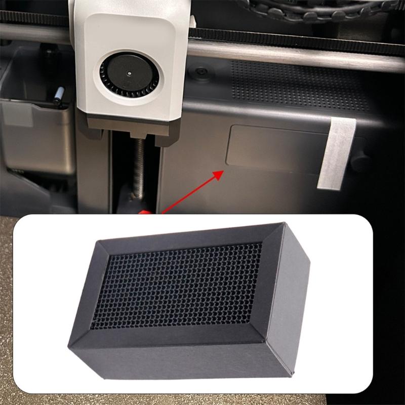 2Pcs Replacement 3D Printer Activate Carbon Air Filter Air Filter for X1C/P1P/P1S/X1E 3D Printer Accessories