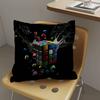 Car Living Room Sofa Cushion Cover Rubik'S Cube Cartoon Pattern Cushion Cover Luxury Home Decoration Pillow Cover