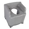Portable Commode Toilet Chair with Universal Wheels Armrest Non Slip Quick Drying Soft EPP Portable