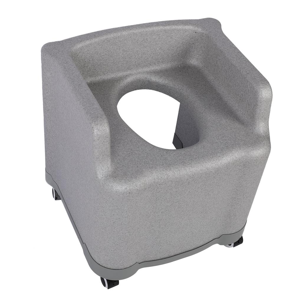 Portable Commode Toilet Chair with Universal Wheels Armrest Non Slip Quick Drying Soft EPP Portable