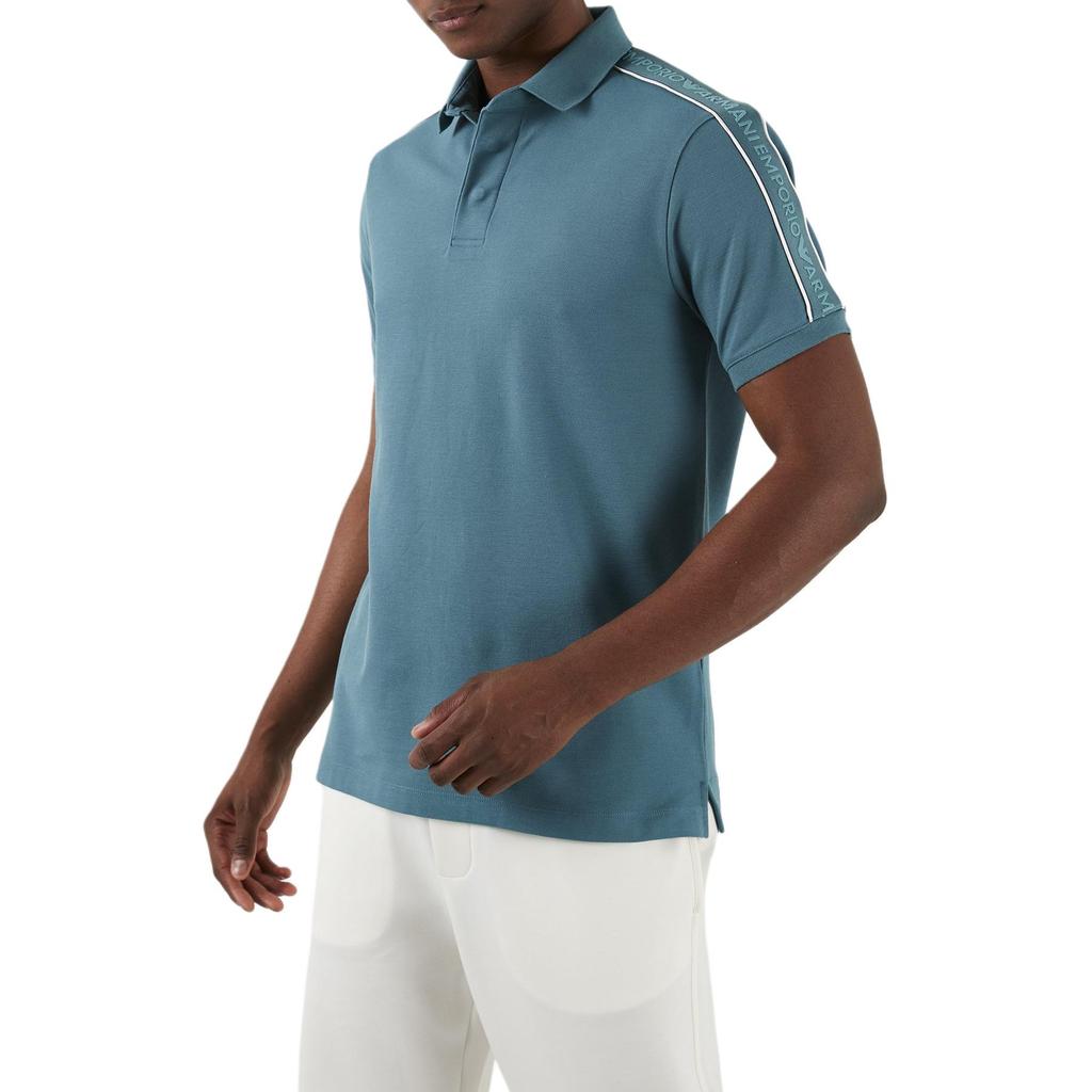 Emporio Armani Short Sleeve Solid Color Button Polo Shirt Men tops 3D1FM3-1JCYZ-0779