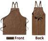 Fashion Canvas Kitchen Aprons For Woman Men Chef Work Apron For Grill Restaurant Bar Shop Cafes Beauty Nails Studios Uniform