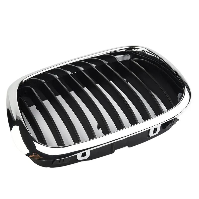 1 Paar Kühlergrills für BMW E39 5er Serie 525 530 535 540 M5 1998-2003 Front Chrom Schwarz Kühlergrill Ersatz Auto Außen Teile