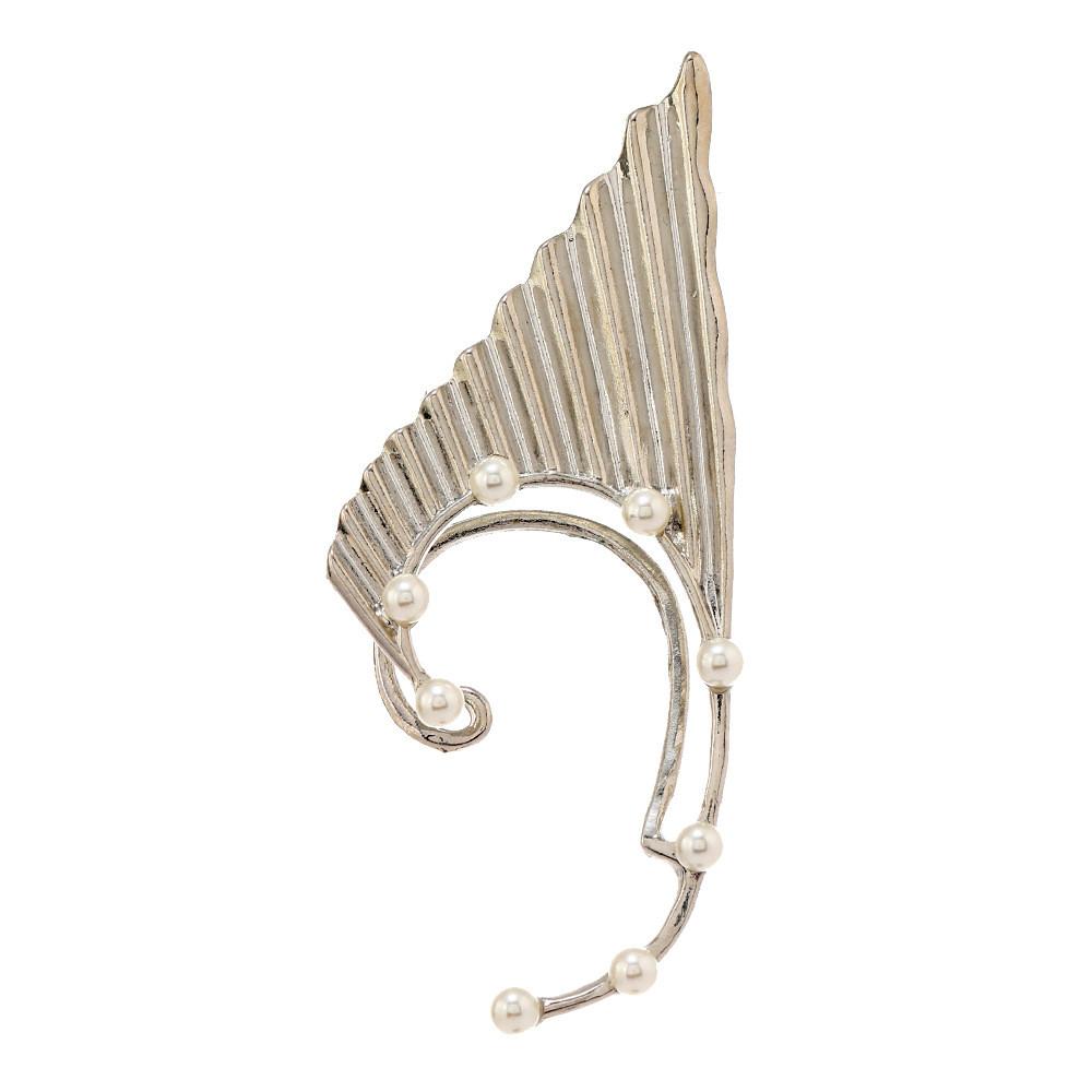 European Creative Fashion Pearl Elf Earrings With Alloy Material Women For