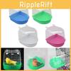 Parakeet Bathing Tub Small Size Plastic Material Easy To Clean Tiger Skin Peony Pattern