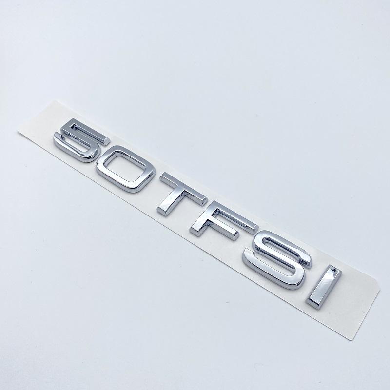 Chrome Glossy Black ABS Letters Numbers 30TFSI 35TFSI 40TFSI 45TFSI 50TFSI Emblem for Audi A3 Car Rear Trunk Logo Sticker