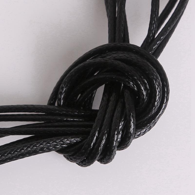 2mm Korean Waxed Cord Faux Leather Necklace Rope for DIY Jewelry Making & Bracelets.
