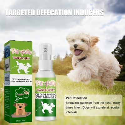 Pet Training Spray Encourage Dogs To Urinate Where The Product Is Sprayed Auxiliary Training Pet To Urinate Defecation Inducers,30ML