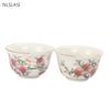 1Pc/70ml Exquisite Ceramic Tea Cup Vintage Hand-painted Master Cup Chinese Handmade Travel Teacup Custom Tea Set Gifts Teabowl