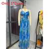 Polyester Floral Maxi Dress With Vneck Sleeveless For Summer Vacation