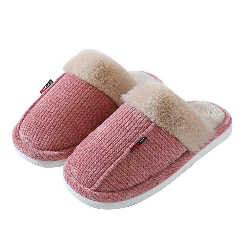 New cotton slippers winter wool home non-slip warm indoor piled thickened spring and autumn cotton slippers