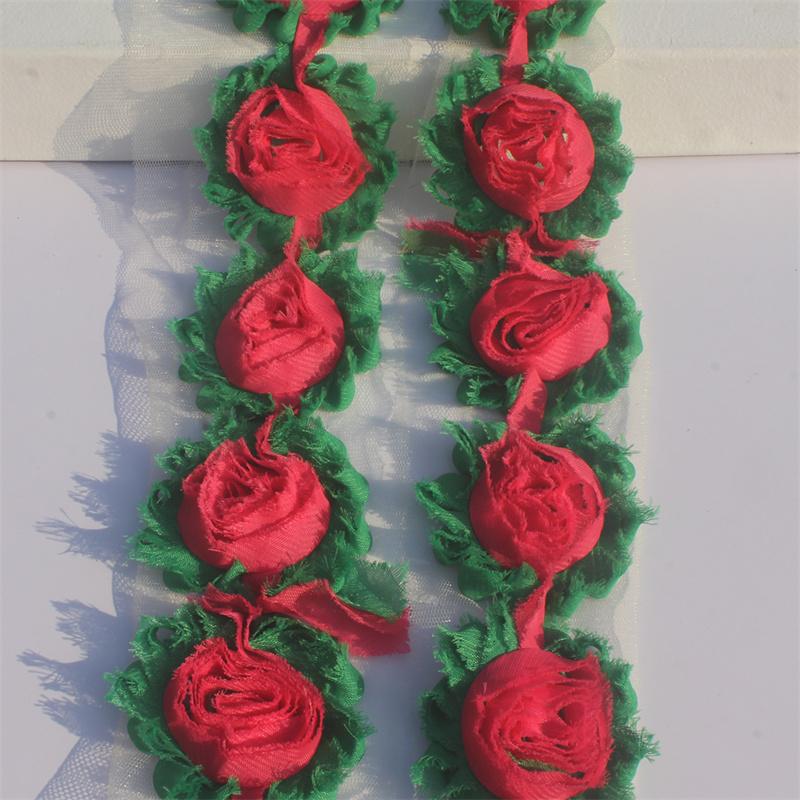 

1 год 2,5 дюйма Рождественский двухцветный шифон с потертыми цветами для маленьких девочек повязки на голову для малышей комбинезон сандалии платье аксессуары для волос