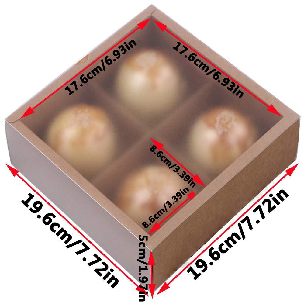 6pcs Frosted Gift Boxes Gift Packing Box with 4-Compartments Divider Goodies Boxes for Jewelry Packaging and Storage Jewelry Making Display