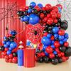 114pcs Black Red Blue Balloons Garland Royal Blue Balloon Halloween Kid Birthday Party Baby Shower Wedding Graduation Decoration