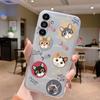 Clear Case For Samsung Galaxy A24 4G Shockproof Cover Cartoon Cute Soft Silicone Fundas For Galaxy A14 A54 A34 Transparent Coque