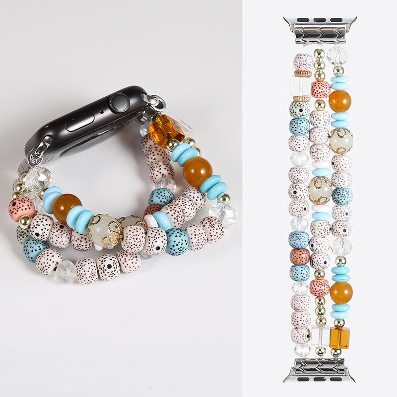 

Богемський ремінець для Apple Watch Band 41mm 40mm 38mm 44mm 45mm 49mm 42mm Jewelry Resin Bracelet iwatch Ultra Series 7 6 5 4 3 Se 8 For 49mm-45mm-44mm-42mm