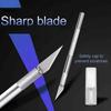 Metal Carving Knife Non-Slip Aluminum Alloy with Blades Cutter Craft Knives Tools for Paper-cut Handcraft & Model Making TMZ