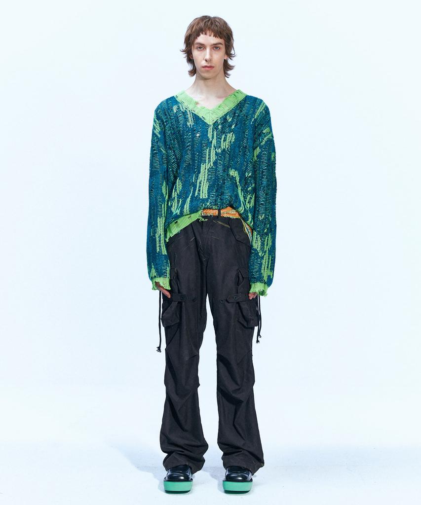 ADSB ANDERSSON BELL Saydon Spider V-Neck Sweater Atb861M(Multi)
