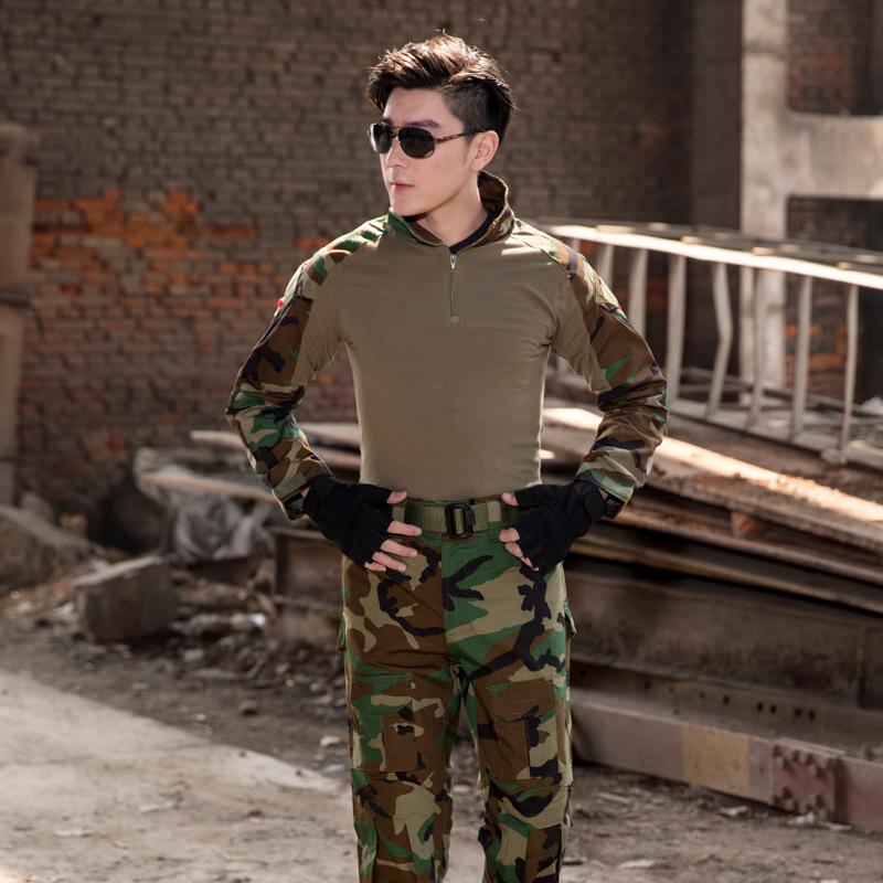 Tactical Python Pattern Camouflage Training Suit - Slim Fit, Wear-Resistant Outdoor Uniform