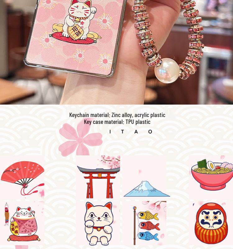 Xiaomi SU7 Key Case for Yu7 Bluetooth Card Car Model 2026 - Cute Girl Design