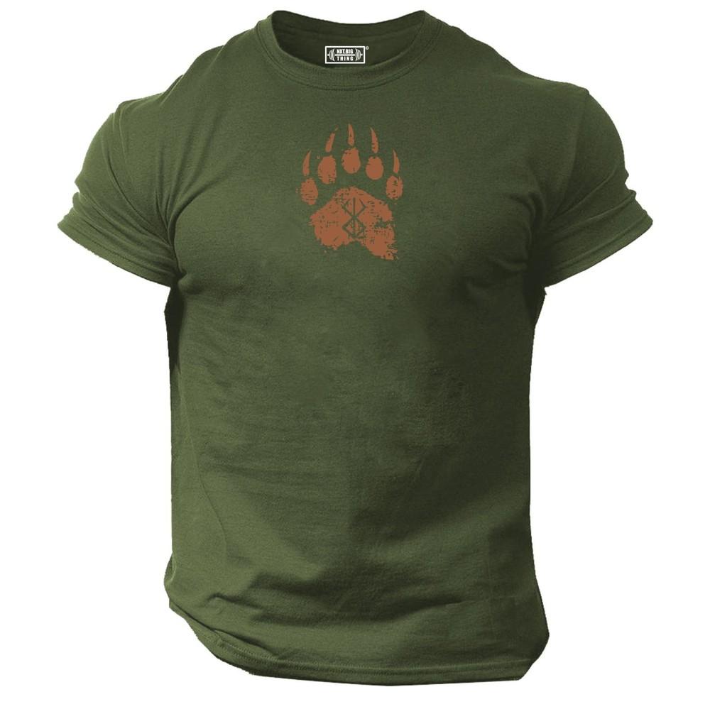 Maglietta Zampa d'Orso Abbigliamento Palestra Bodybuilding Allenamento Workout Esercizio Boxe Top