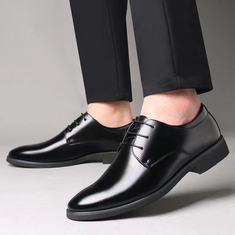 Soft-faced Men's Shoes Business Dress Work Shoes Men's British Soft-soled Casual Leather Shoes Men's Trend
