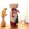 Christmas Wine Bottle Cover Bags  2Pcs Santa Snowman Wine Bottle Cover Bag Christmas Decors Party Holiday Home Decors