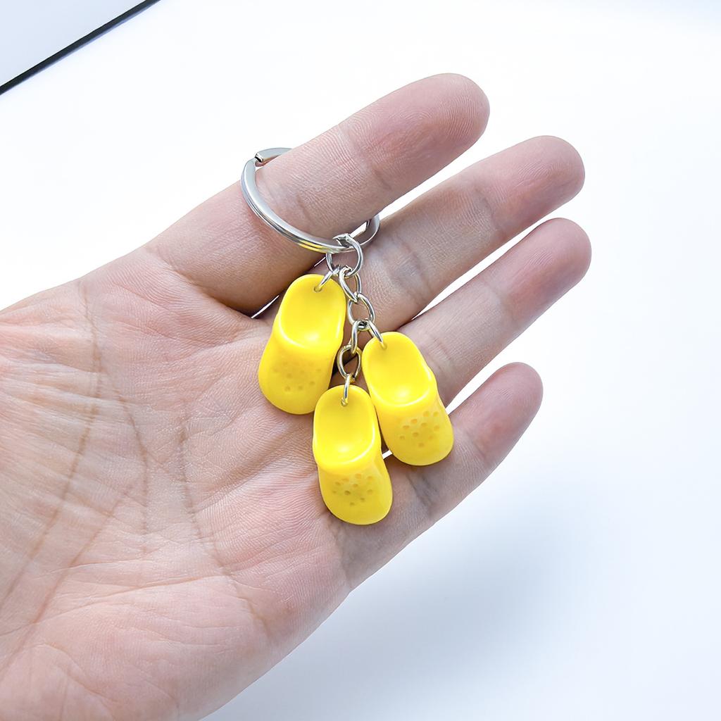 Mini Slipper Keychain Creative Small Gift Bag Decoration Pendant Couple Family Keychain Pendant