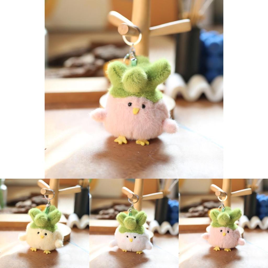 Cute Chicken Plush Toy With Short Plush Material For Kids And Bag Decor