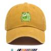 pc Coconut Milk Frog Print Baseball Cap Unisex Breathable Adjustable Duckbill Cap Suitable for All Seasons Multifunctional
