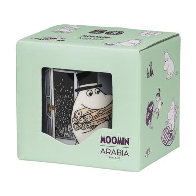Caneca Clássica Moomin Arabia Moomin 80º Aniversário Moominpappa Cinzenta [Importada Oficialmente] 0,3L