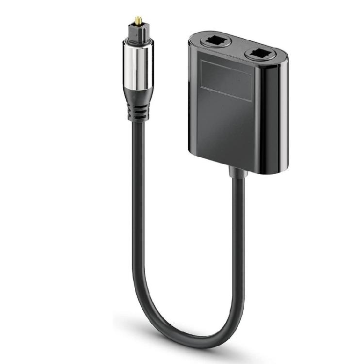 Splitter for Home Theater Television Headphone Digital Optical Splitter 1 in 2 Out Optical Fiber Splitter Cable