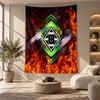Decorative Tapestry,Borussia Mönchengladbach Printed Wall Art, Lightweight Wall Hanging For Bedroom Background