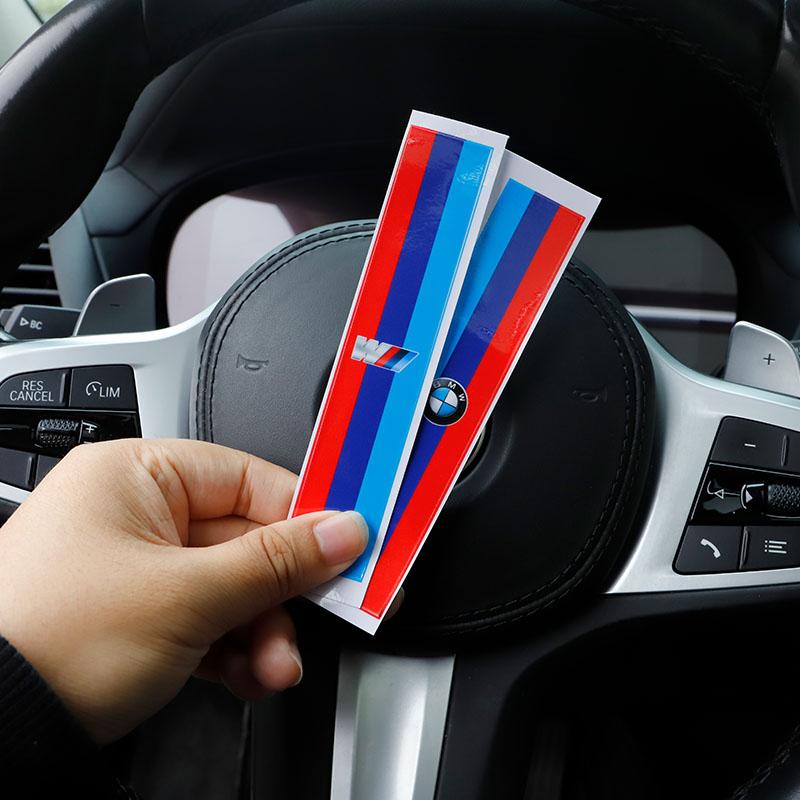 Car Steering Wheel Return Logo Warning Mark Sticker For BMW E46 E90 E60 F30 F10 E39 i3 i4 X1 X2 X3 X5 X4 X6 X7 M3 M4 M5 G30 G20