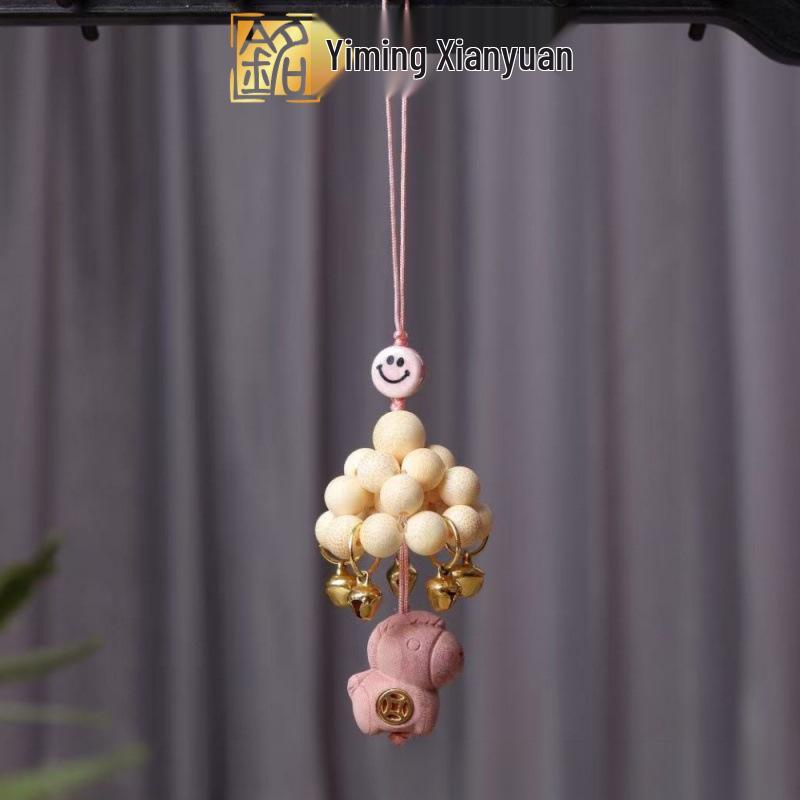 Палисандр Знак Зодиака Лошадь Музыка ветра Карусель Подвеска Шарм для сумки телефона