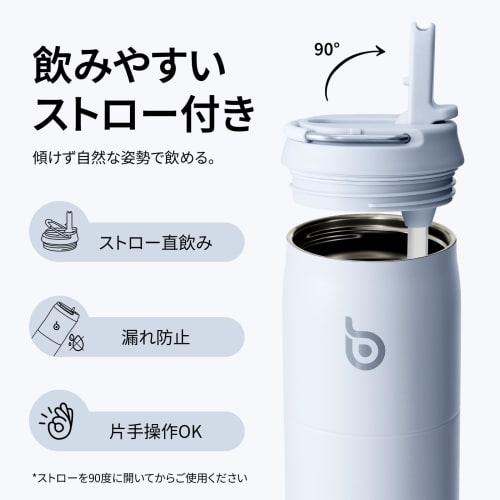BOTTLE BOTTLE 1 Liter Water Bottle, Large Capacity (1000ml), with Straw, Direct Drinking, Insulated, Vacuum Insulated, Handle, Stylish, Stainless Stee