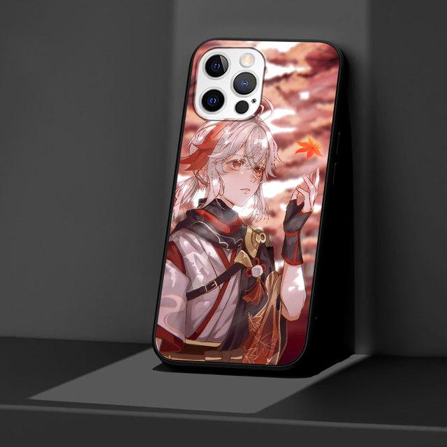 

Чехол для Apple Iphone 11 13 12 Mini 14 Pro Max Xr 7 8 +Se 2020 Xs 6 6s Plus 5 5S, черный силиконовый чехол для телефона Genshin Impact iPhone SE 2020