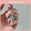 Silver Trendy Angel Character Necklace Durable Zinc Alloy Casual Decoration Use
