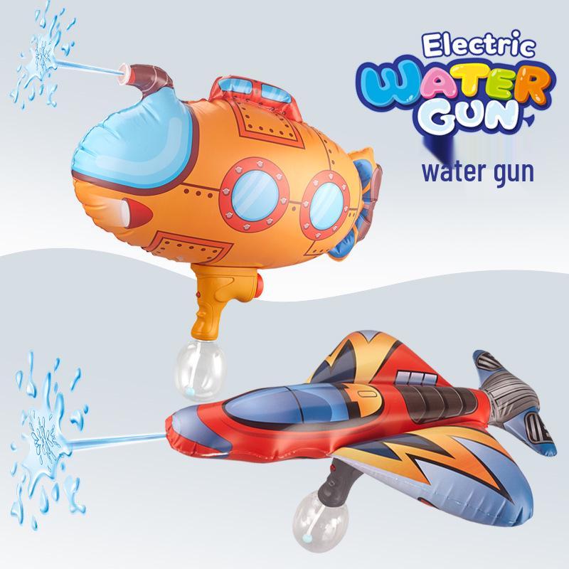 Inflatable Submarine Water Gun for Kids - Electric Continuous Spray Toy