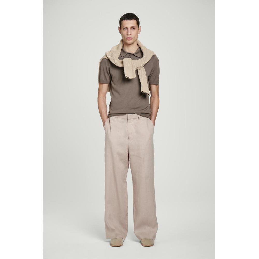 

Cos Japan Fluid Linen Wide Pants dark beige/48