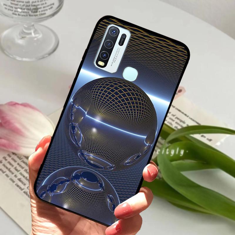 Pro Vivo Y30 1938 Y50 1935 Pouzdro zvířecí Silikonové Měkké TPU Zadní kryty Pro Vivo Y 30 50 Y30 2020 Pouzdro Ochranné Kreslené Funda