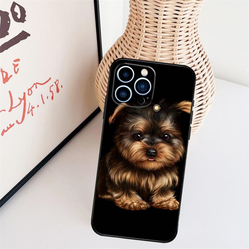 

Yorkshire Terrier Dog Phone Case For iPhone 17 Pro Max 16 15 11 13 12 14 Pro Max mini 15 16 Plus 16e 17 Air Cover For iPhone 11