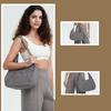 Fashion Underarm Bag for Women Versatile Shoulder Bag Solid Color Armpit Bag
