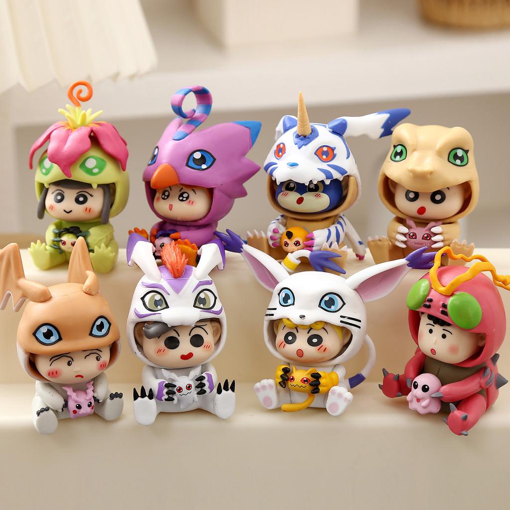 Digimon Crayon Shin Chan Pvc Collectible Figure With Interactive Features For Kids And Collectors