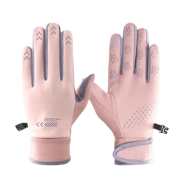Women's Fleece Lined Waterproof Winter Cycling Gloves: Touchscreen, Non-slip, Coldproof