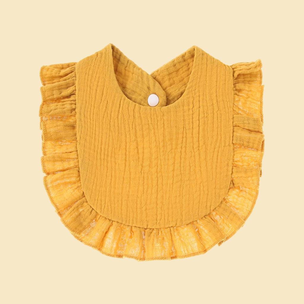 European & American Stylish Ruffled Edge Lace Baby Bibs