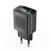 A90 GaN USBA QC 18W Wall Charger Black